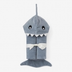 Slate Baby Shark Hooded Bath Wrap